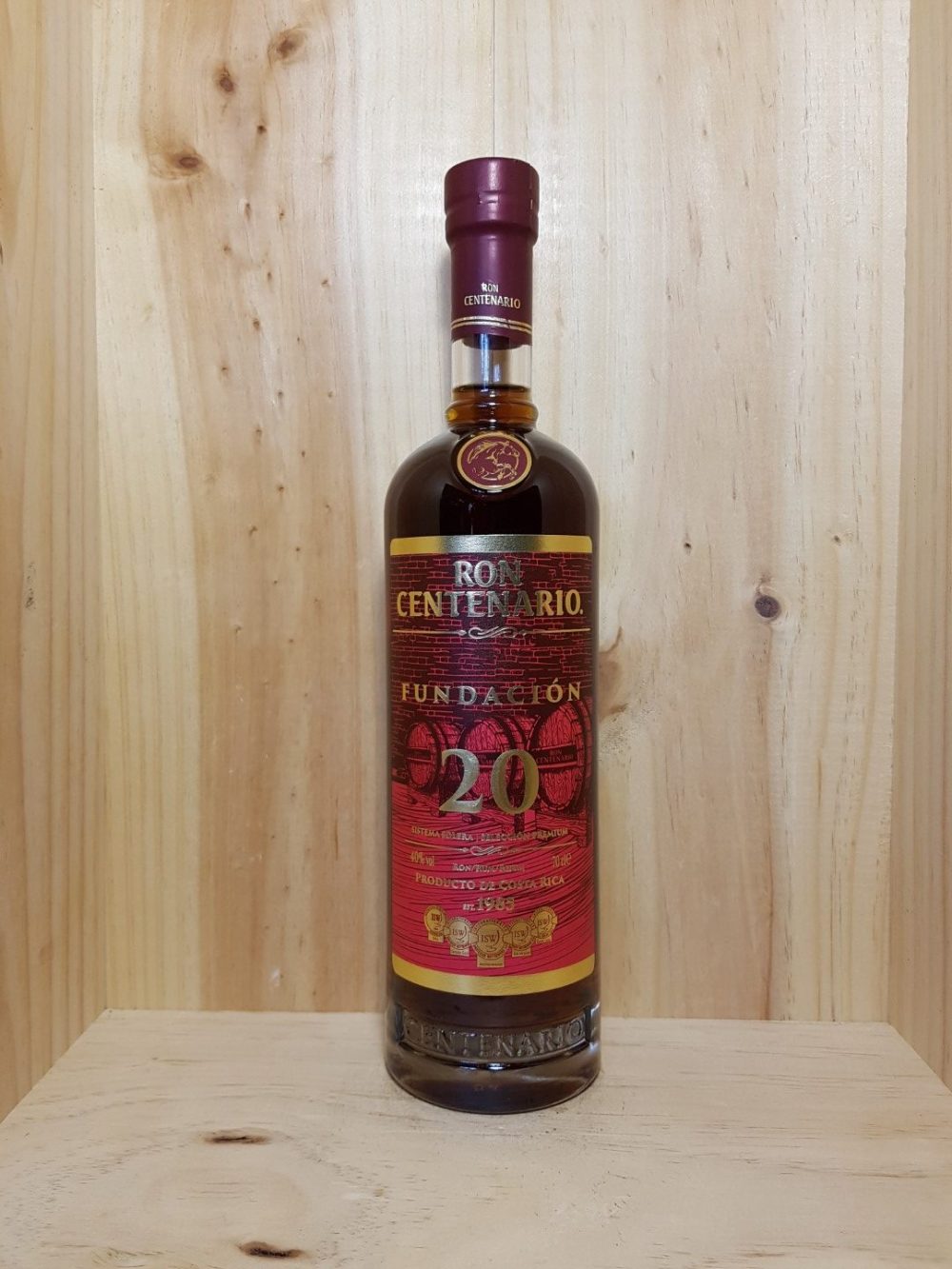 COSTA RICA - Rhum "20 ans" Centenario 70 cl
