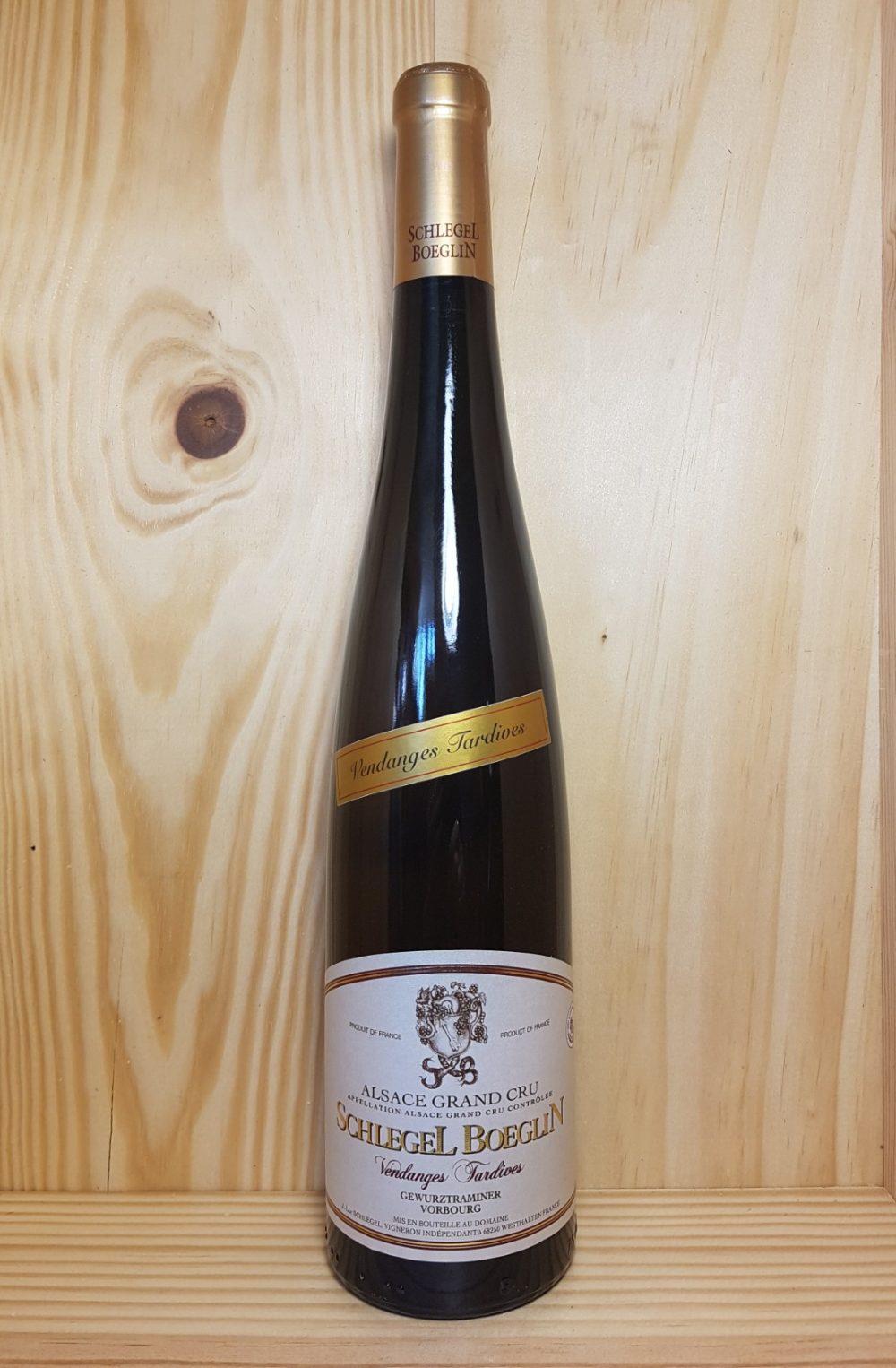 Gewurztraminer Grand Cru Vorbourg Vendanges Tardives 2018 Schlegel Boeglin 75 cl (Blanc)