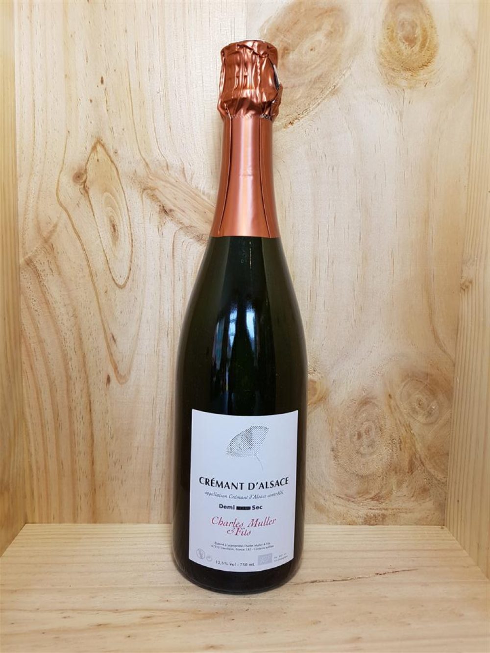 Crémant d'Alsace "Demi Sec" Charles Muller 75 cl (Blanc)