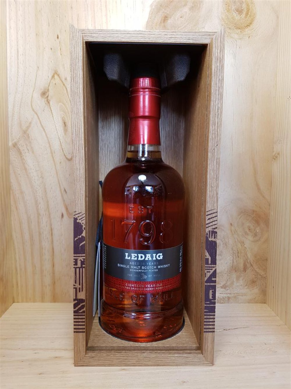 ECOSSE / MULL - Whisky "18 ans" Ledaig 70 cl