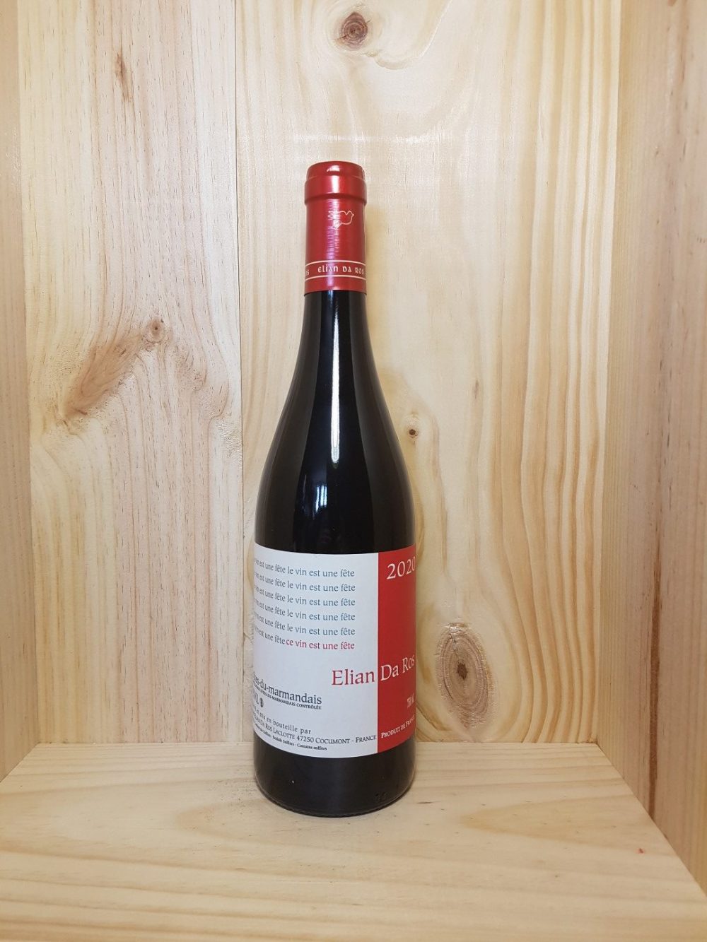 Côtes du Marmandais "Le vin est une fête" 2023 Elian Da Ros 75 cl (Rouge)