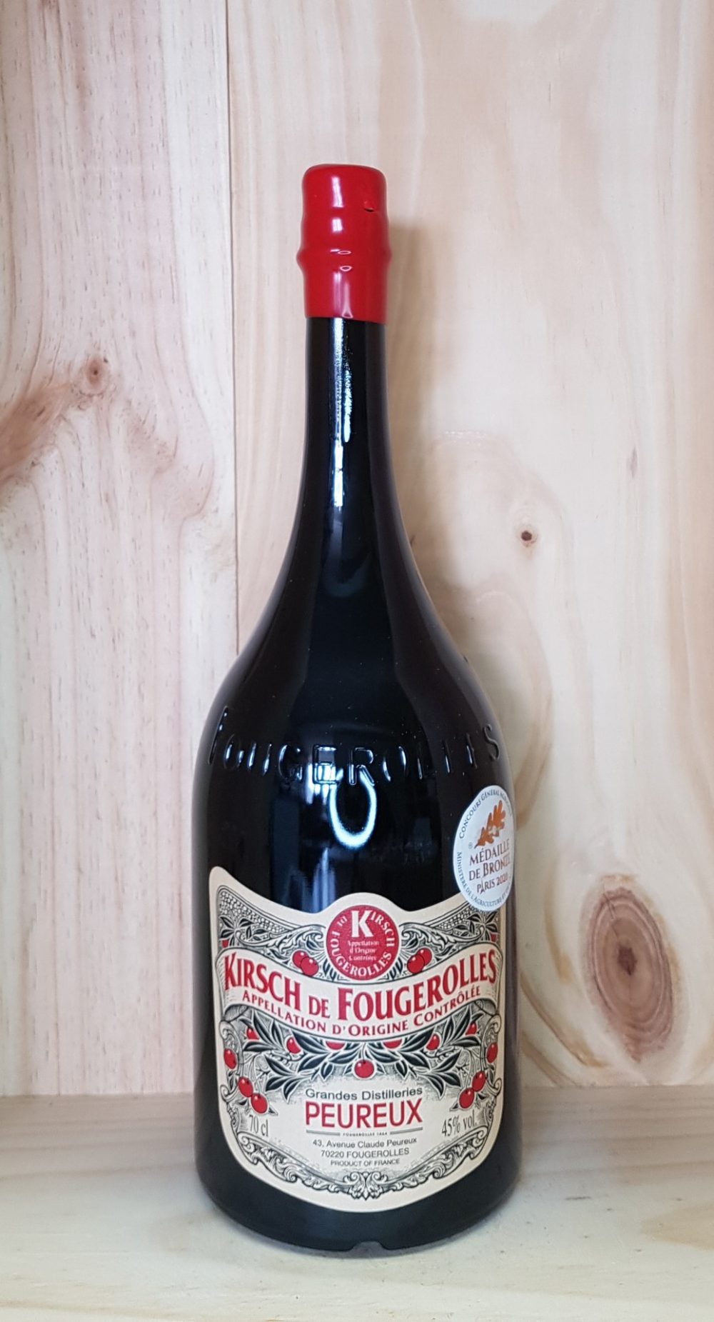 Kirsch de Fougerolles Grandes distilleries Peureux 70 cl