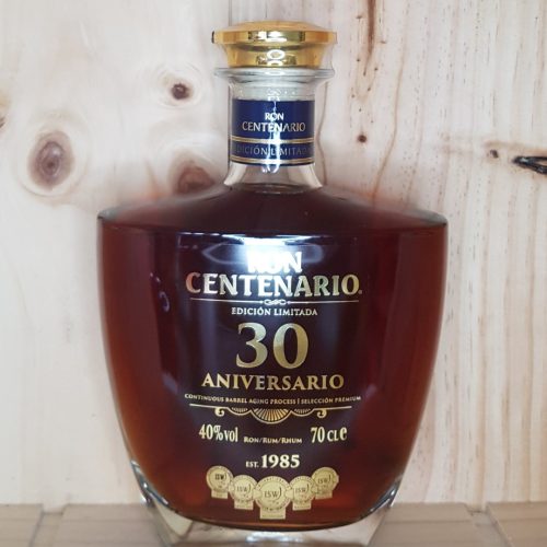 COSTA RICA - Rhum "30 Aniversario" Centenario 70 cl