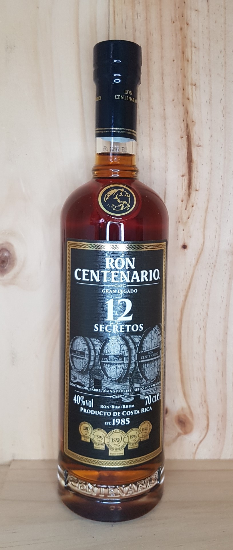 COSTA RICA - Rhum "12 Secretos" Centenario 70 cl