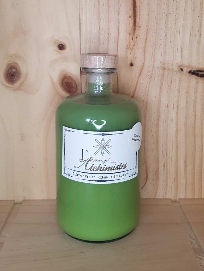Rhum arrangé "Crème de pistache" L'arrangé des alchimistes 70 cl