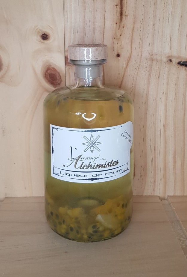 Rhum arrangé "Passion-citron vert" L'arrangé des alchimistes 70 cl