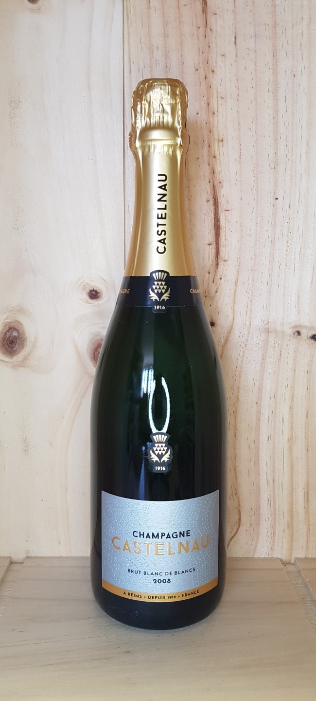 Champagne Brut blanc de blancs millésimé 2008 Castelnau 75 cl (Blanc)