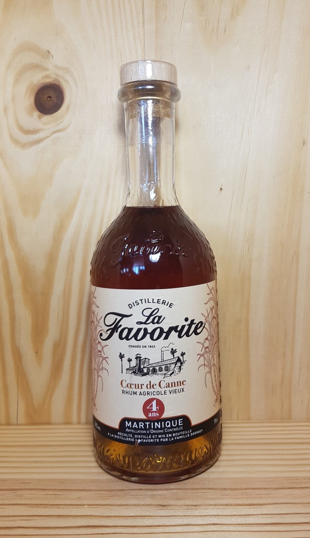 MARTINIQUE - Rhum "Coeur de canne 4 ans" La Favorite 70 cl